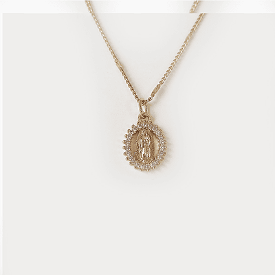 cadena virgen guadalupe brillante