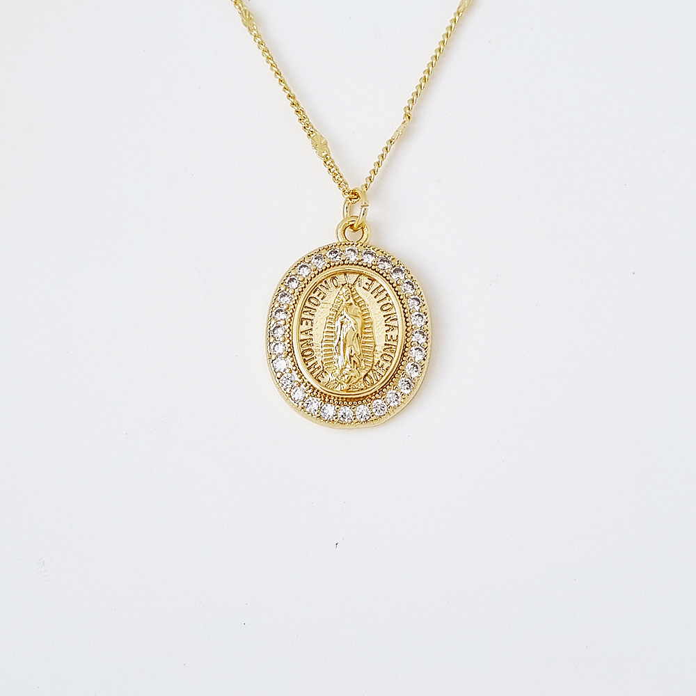 cadena virgen guadalupe brillantes