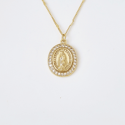 cadena virgen guadalupe brillantes