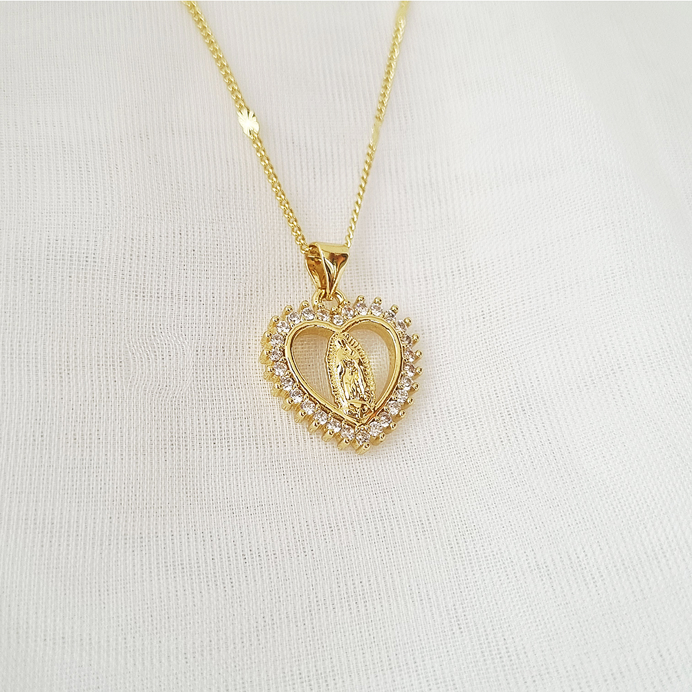 CADENA VIRGEN GUADALUPE CORAZON