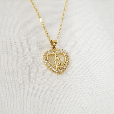 CADENA VIRGEN GUADALUPE CORAZON