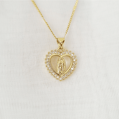 CADENA VIRGEN GUADALUPE CORAZON