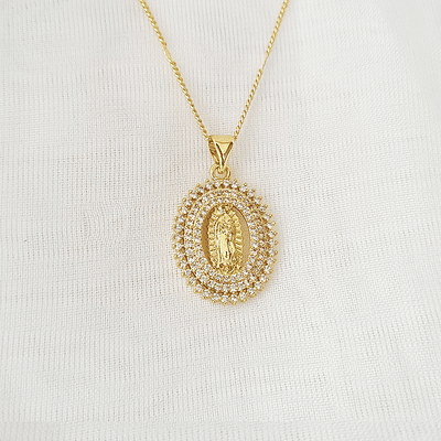 CADENA VIRGEN GUADALUPE BRILLANTE