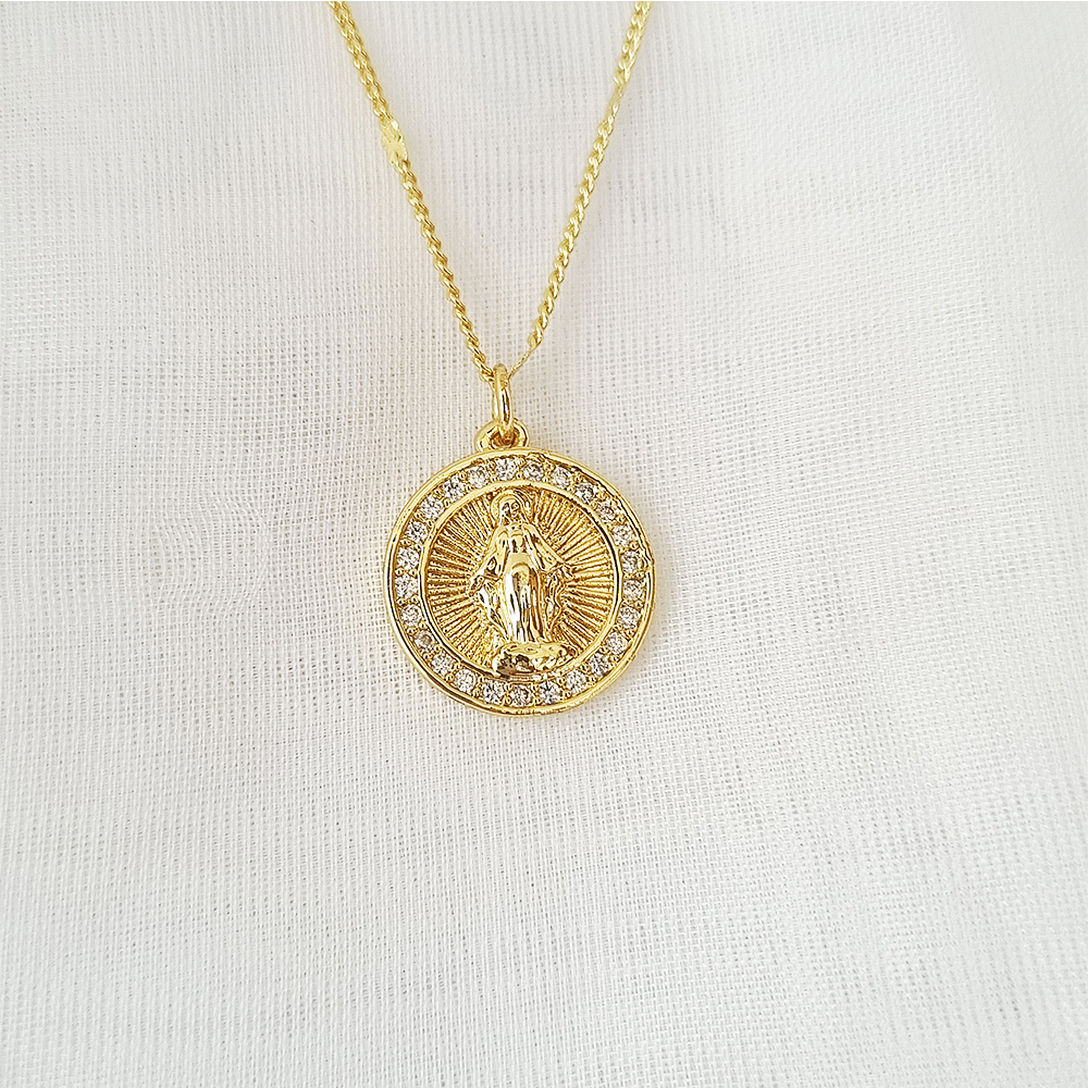 CADENA VIRGEN GUADALUPE BRILLANTE