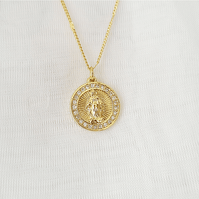 CADENA VIRGEN GUADALUPE BRILLANTE