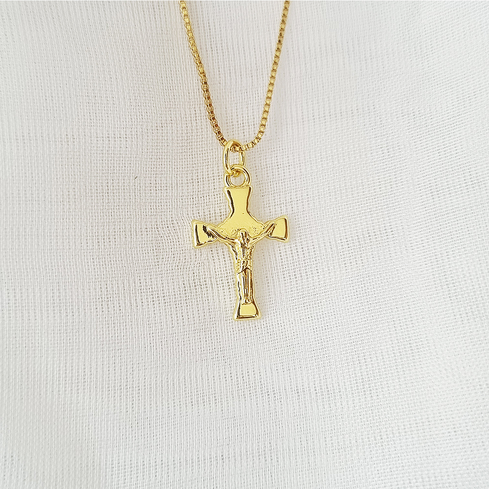 CADENA CRUCIFIJO DORADO 