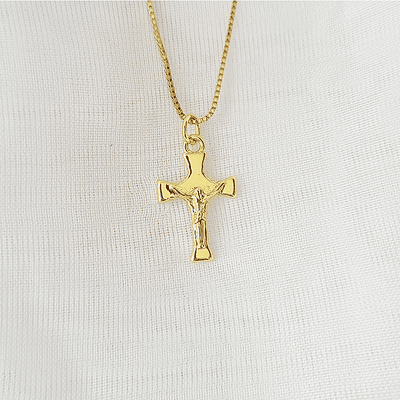 CADENA CRUCIFIJO DORADO 