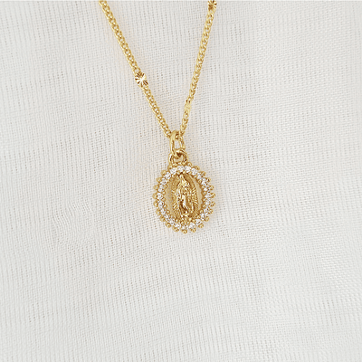 CADENA VIRGEN GUADALUPE BRILLANTE 