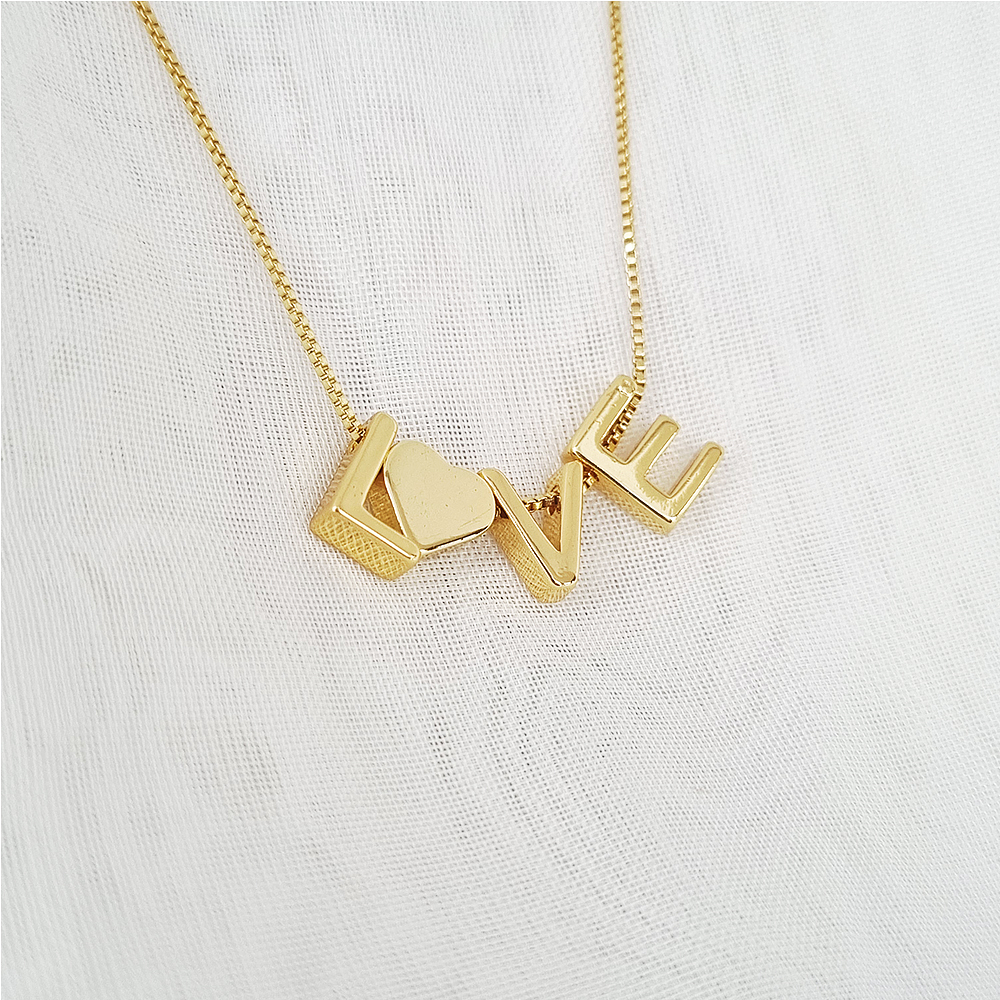 CADENA LOVE DORADO