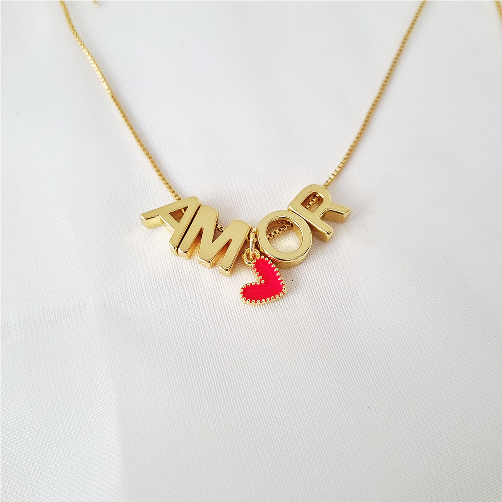 CADENA AMOR ROJO