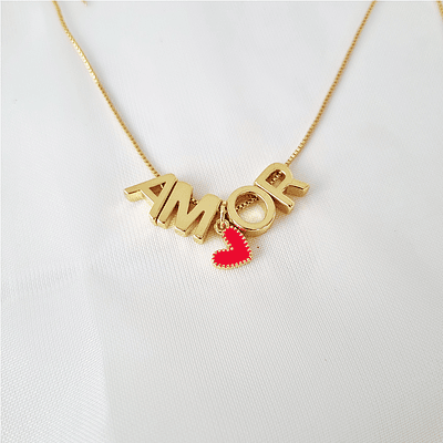 CADENA AMOR ROJO