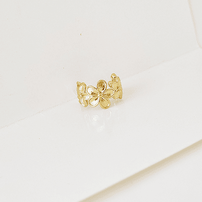 EARCUFF FLORES DORADAS