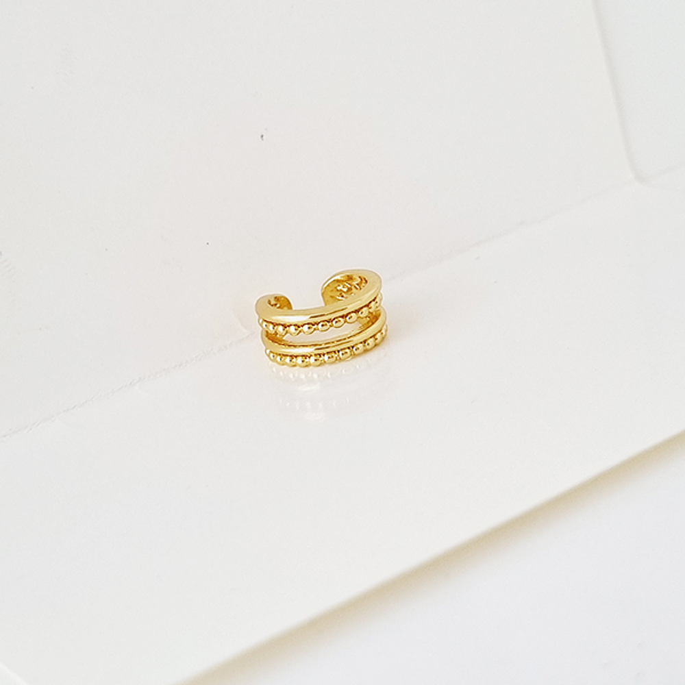 EARCUFF BOLITAS DORADAS