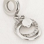 CHARM PANDOR ARO COLGANTE PLATA
