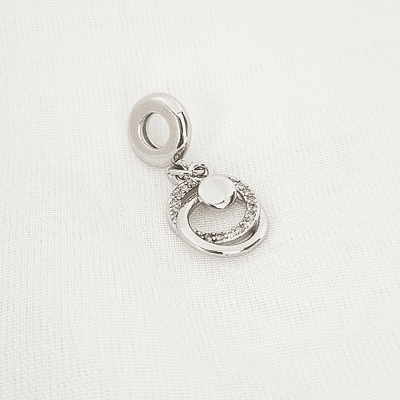 CHARM PANDOR ARO COLGANTE PLATA