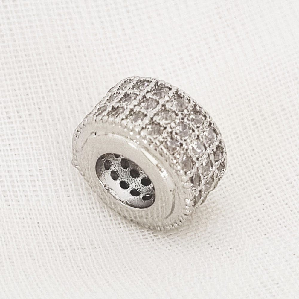 CHARM PANDOR ARO BRILLANTE PLATA