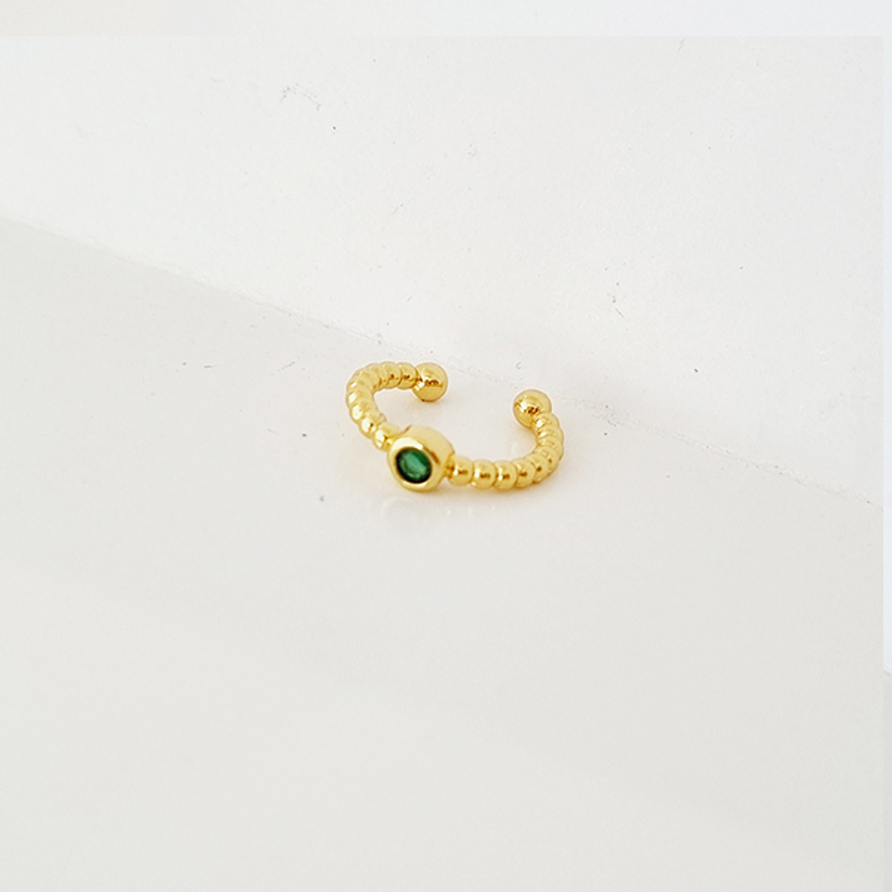 EARCUFF CIRCON VERDE