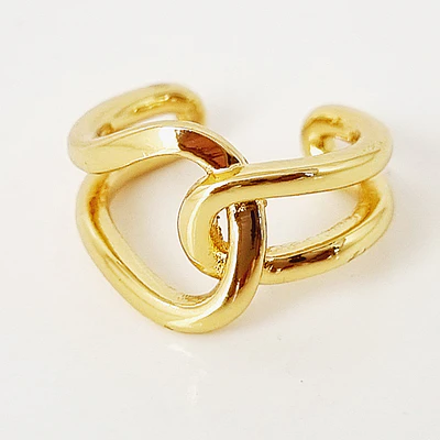 EARCUFF ENTRELAZO DORADO