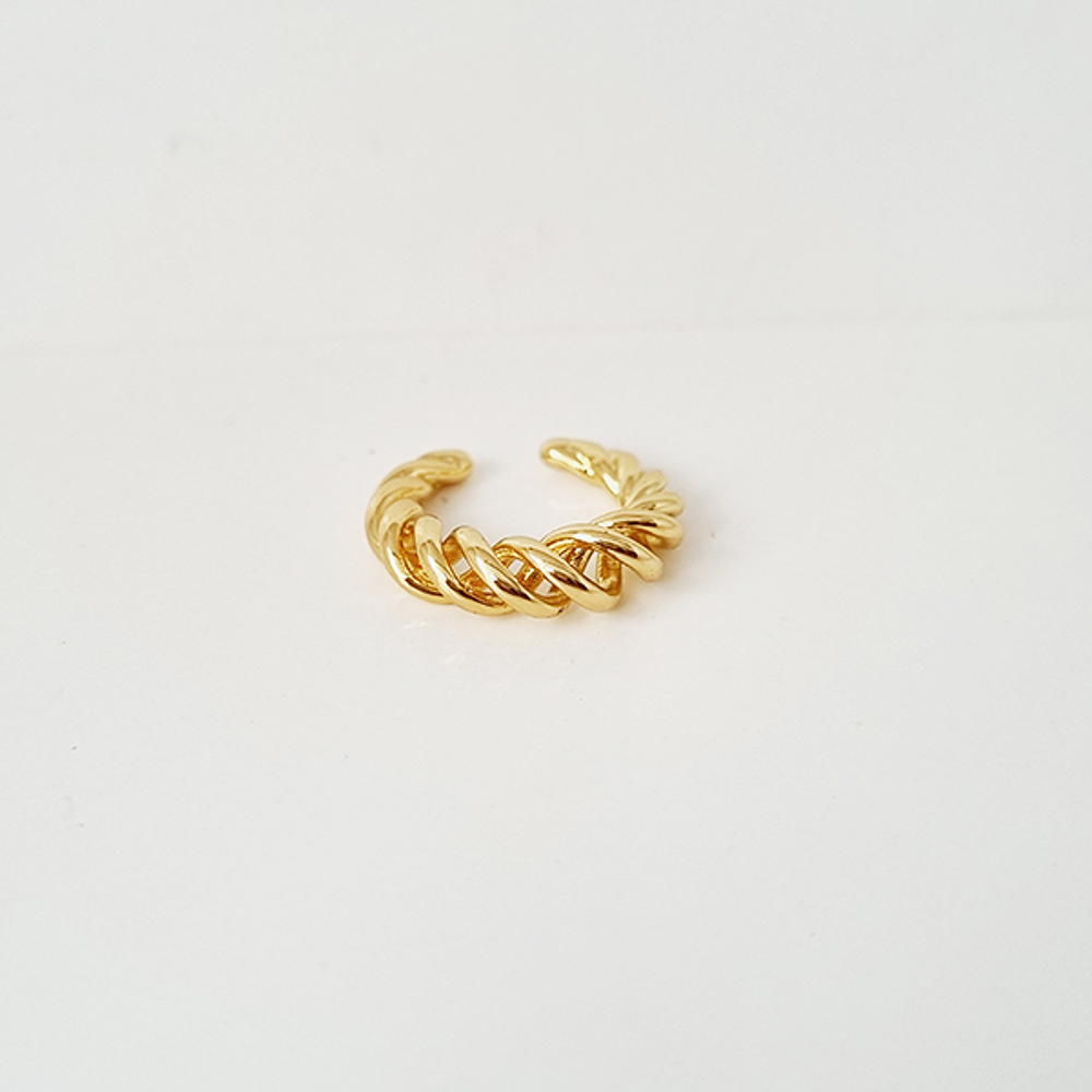 EARCUFF TRENZA DORADO