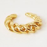 EARCUFF TRENZA DORADO