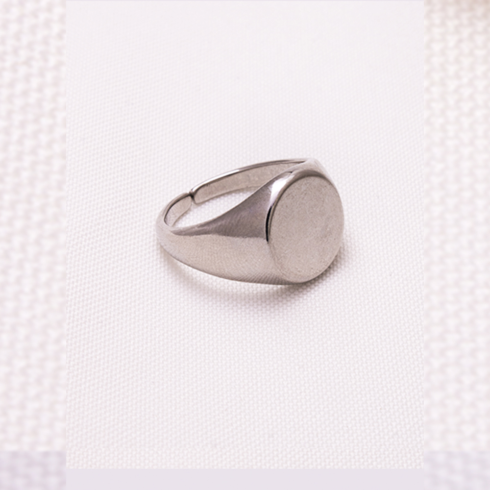 ANILLO SELLO PLATEADO