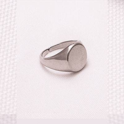 ANILLO SELLO PLATEADO