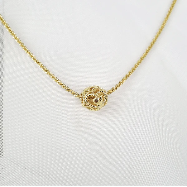 CADENA PANDOR ARO CORAZON DORADO