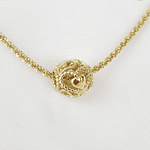 COLLAR PANDOR ARO CORAZON DORADO