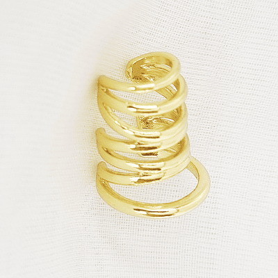 EARCUFF ESPIRAL DORADO