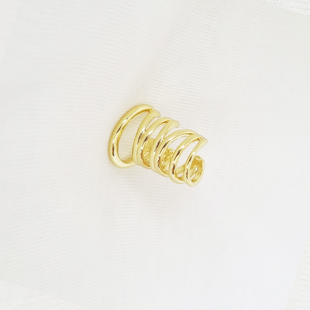 EARCUFF ESPIRAL DORADO