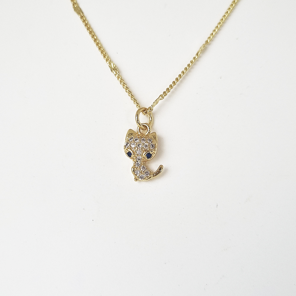 CADENA GATO BRILLANTES