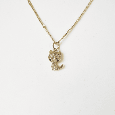 CADENA GATO BRILLANTES