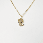 CADENA GATO BRILLANTES