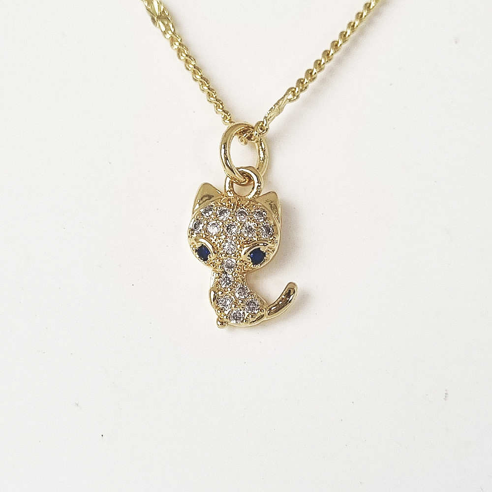 CADENA GATO BRILLANTES