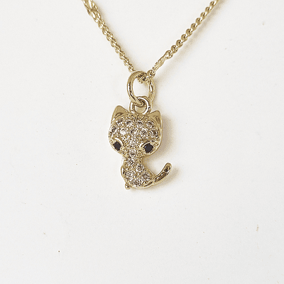 CADENA GATO BRILLANTES