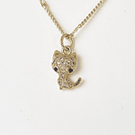 CADENA GATO BRILLANTES