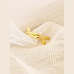 ANILLO CRUZADO DORADO