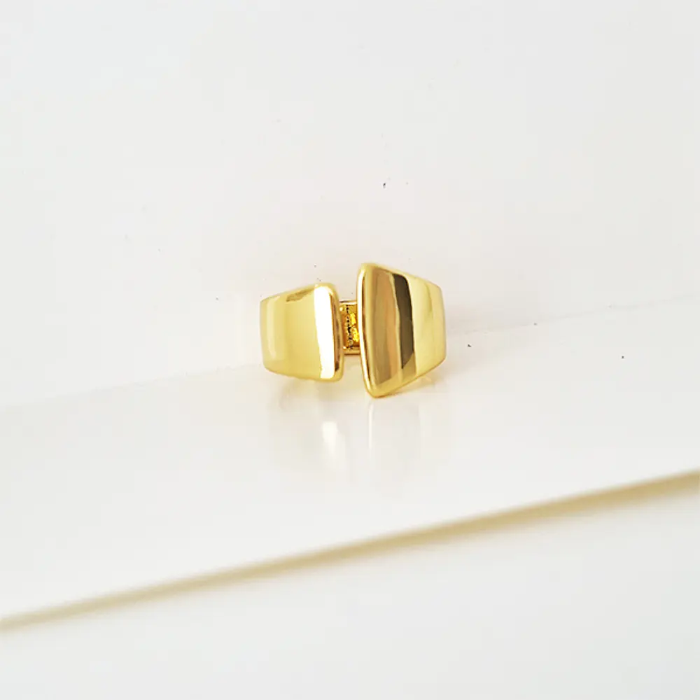 ANILLO ABSTRACT DORADO