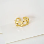 ANILLO ESLABON DORADO