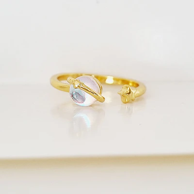 ANILLO UNIVERSO DORADO