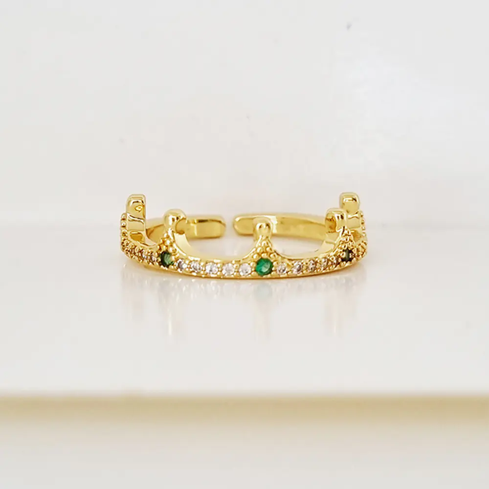 ANILLO CORONA VERDE