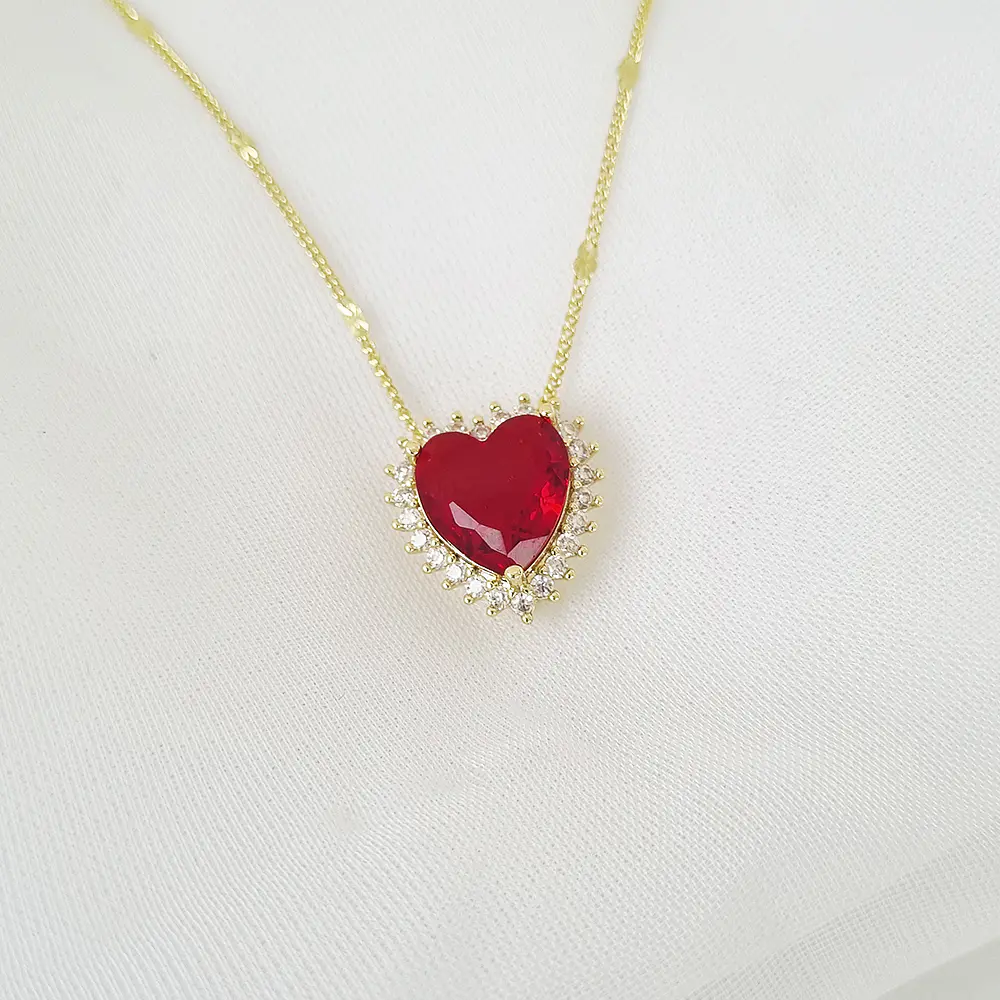 CADENA FESTA1 ROJO RUBI