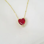 CADENA FESTA1 ROJO RUBI