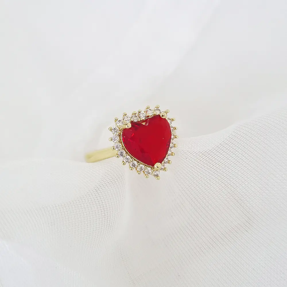 ANILLO FESTA1 ROJO RUBI