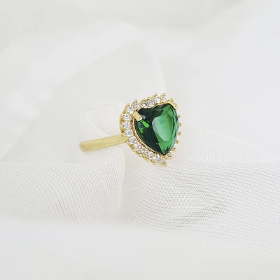 ANILLO FESTA1 VERDE ESMERALDA