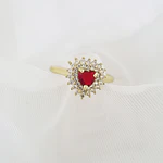ANILLO FESTA ROJO RUBI