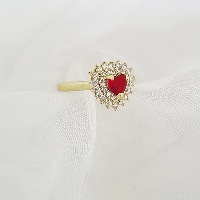 ANILLO FESTA ROJO RUBI