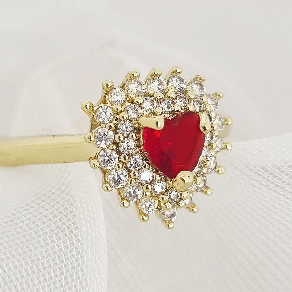 ANILLO FESTA ROJO RUBI