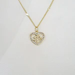 CADENA CORAZON ARBOL VIDA