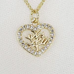 CADENA CORAZON ARBOL VIDA